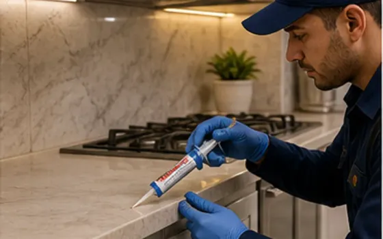 German Egypt Control technician carrying out cockroach control